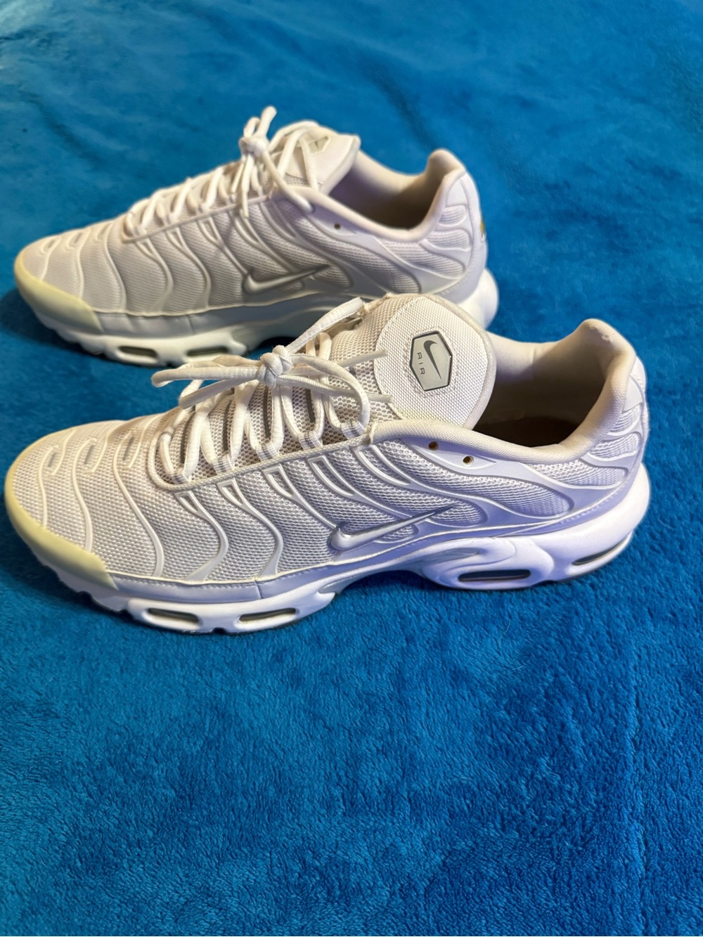 Nike Air Max Plus Tn all white Mens size 12 - Picture 5 of 8